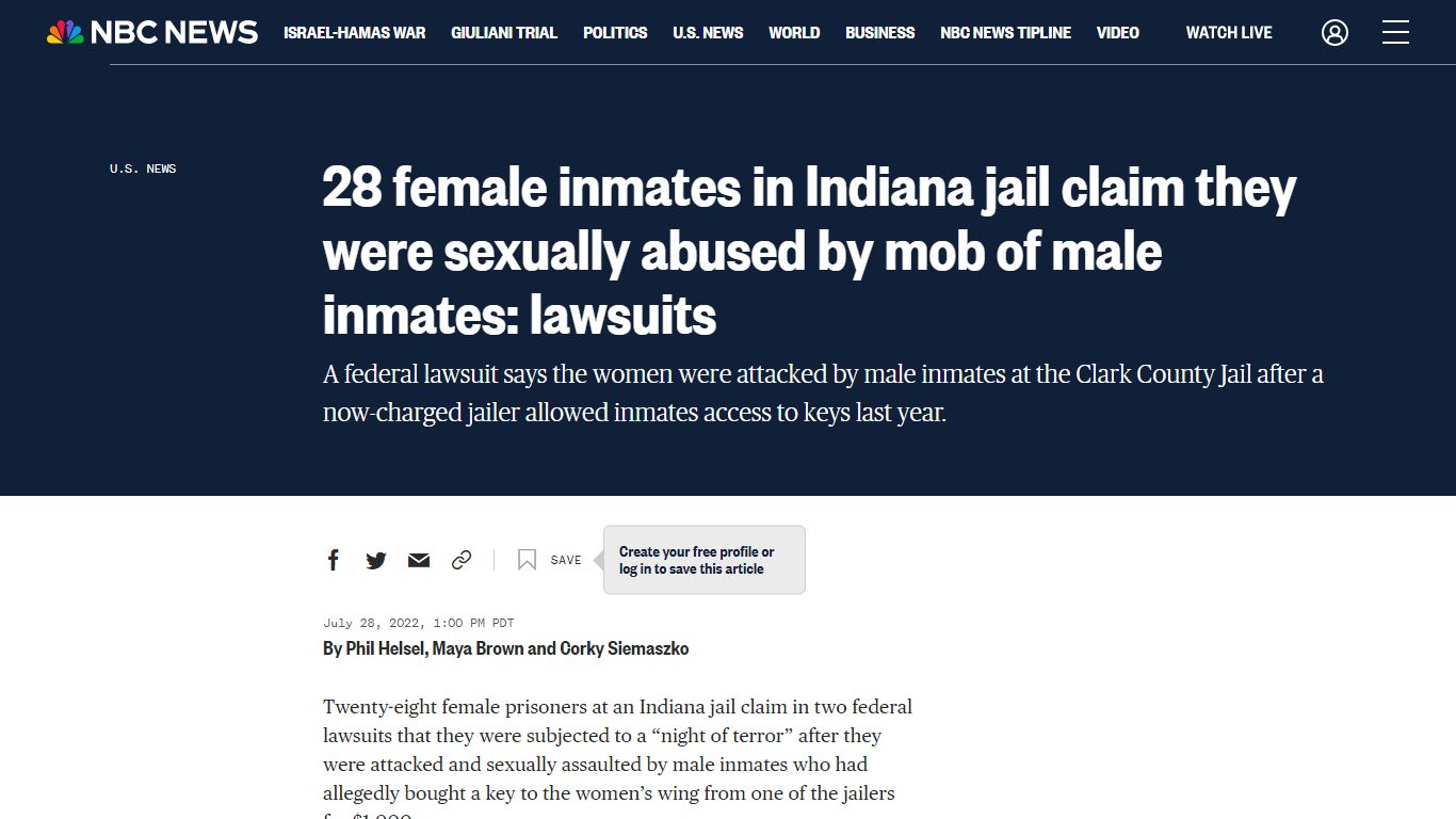 28 female inmates in Indiana jail claim they were sexually abused by ...